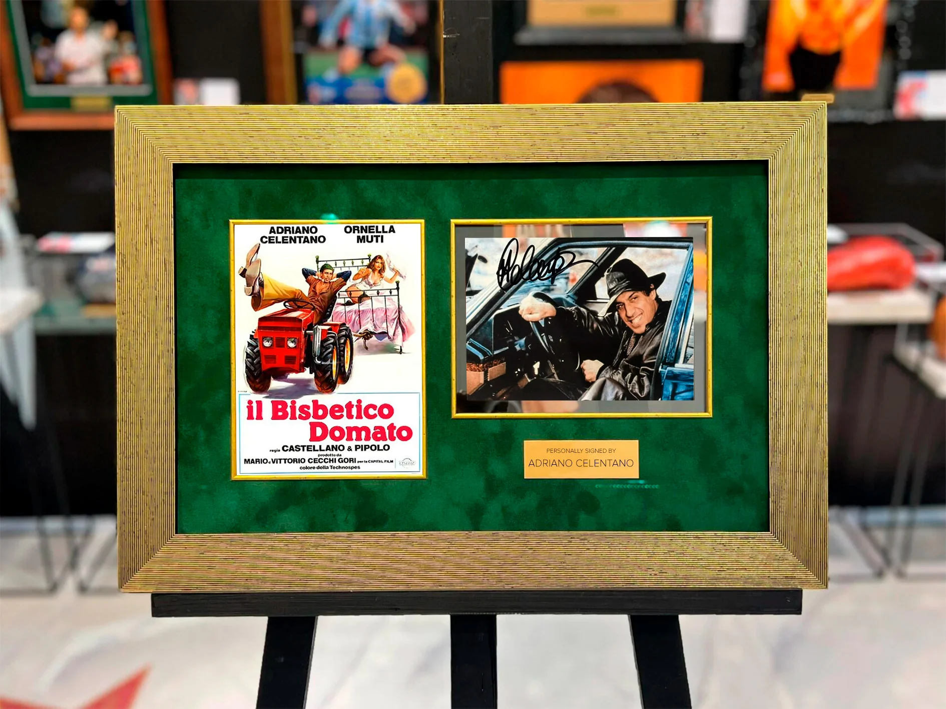 Adriano Celentano — Photo with Autograph