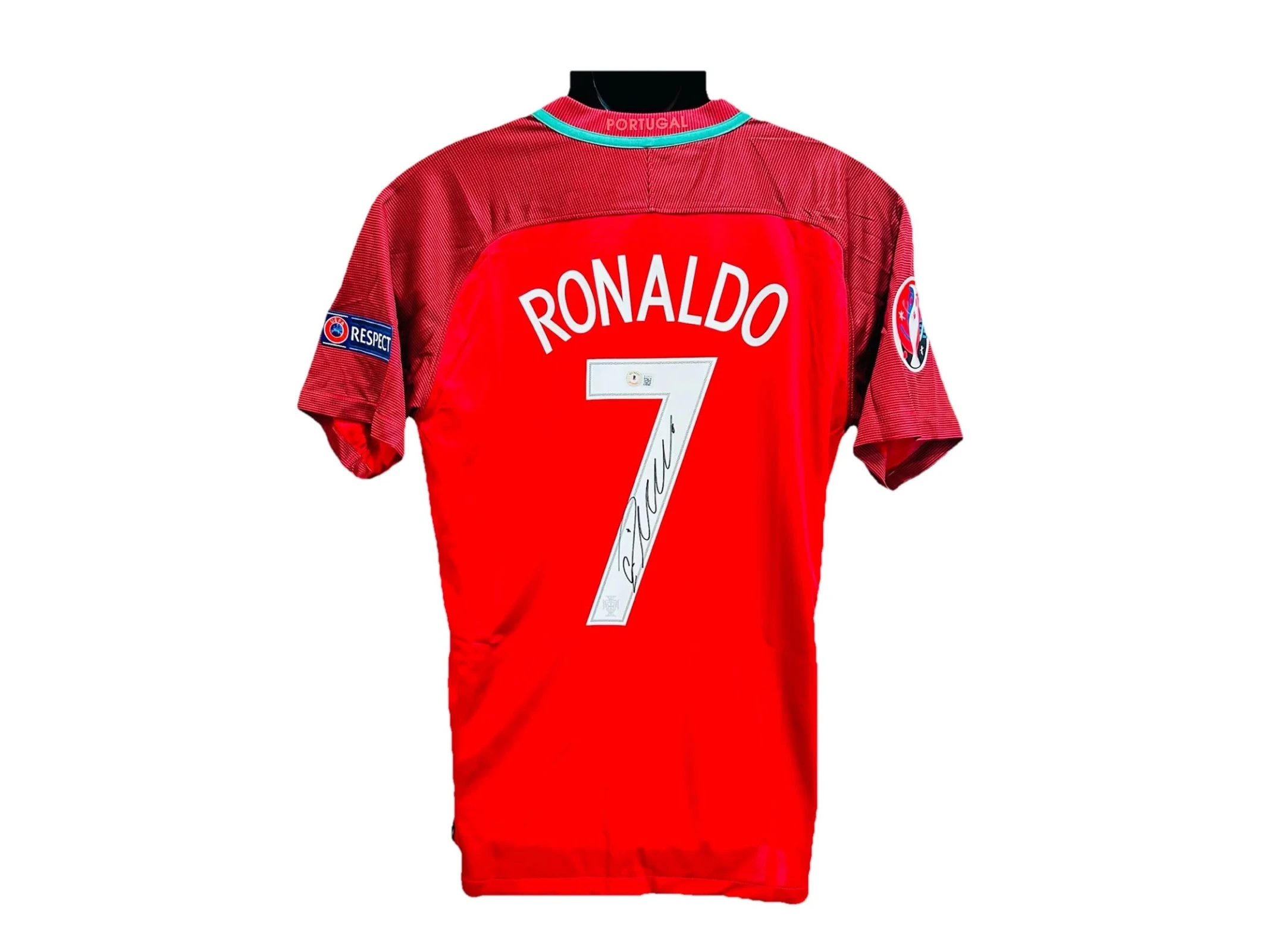 Cristiano Ronaldo — Portugal National Team Jersey with Autograph