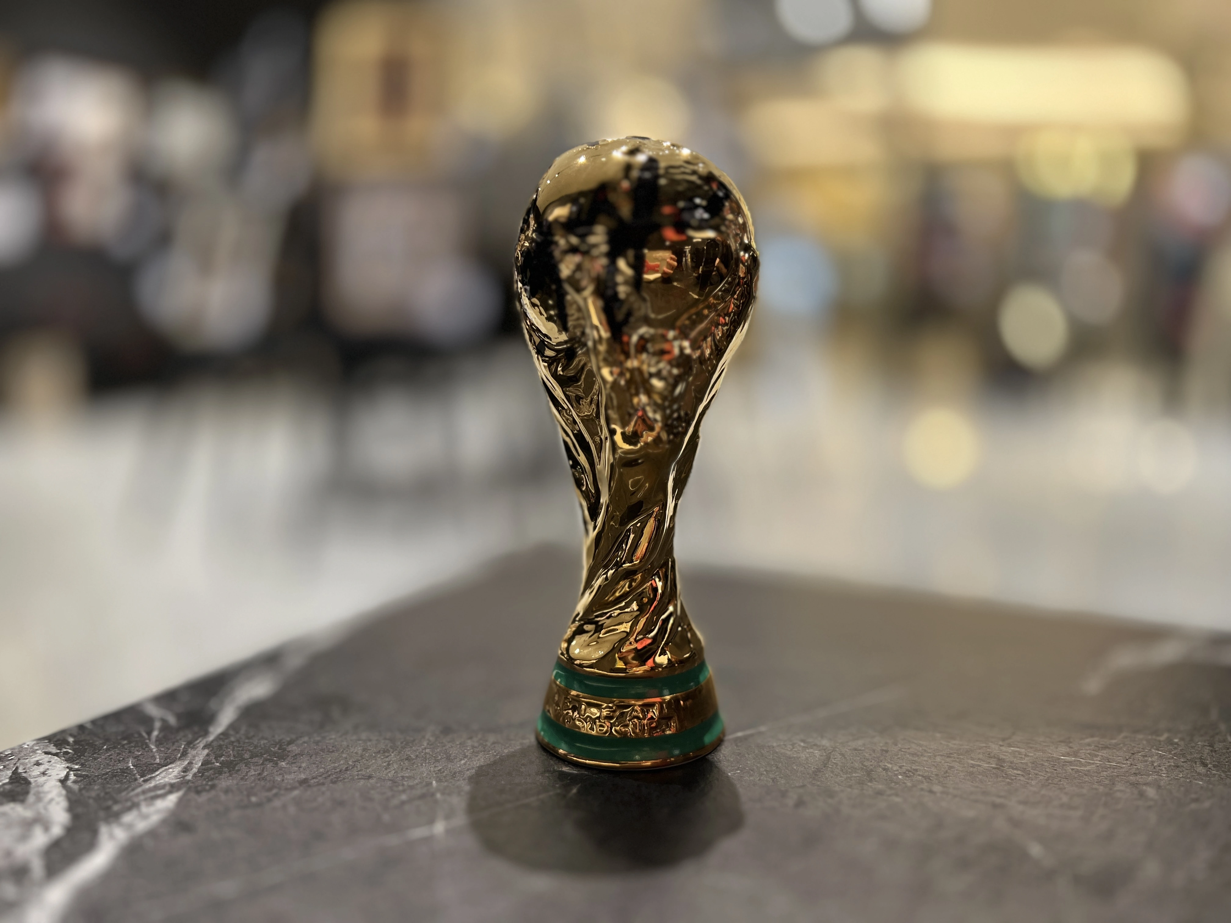 Roman Zobinin (رومان زوبنين) and Yuri Gazinsky (يوري غازينسكي) — 2018 FIFA World Cup Trophy with 2 Autographs