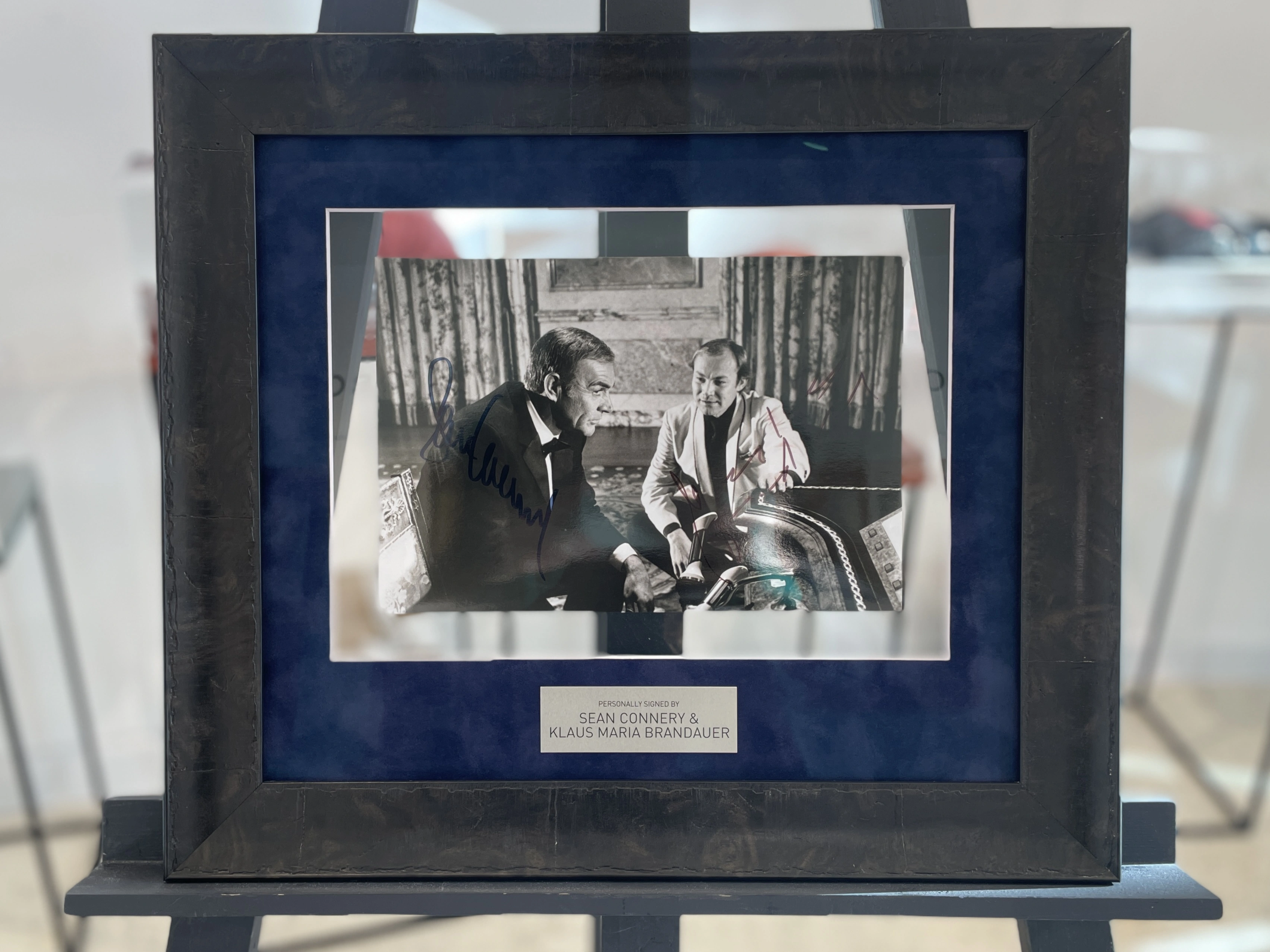 Sean Connery and Klaus Maria Brandauer — Photo with 2 Autographs